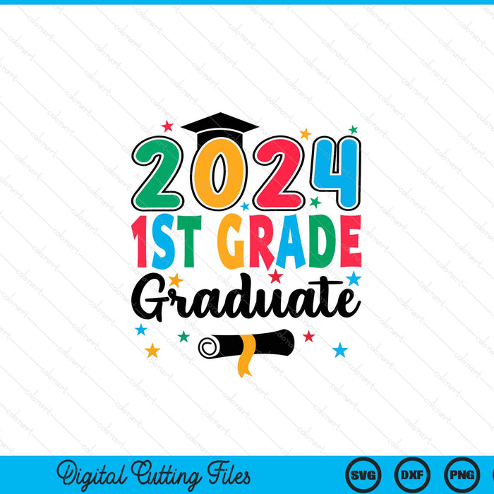 Class 2024 1st Grade Graduate Preschool Graduation SVG PNG Digital Cutting Files