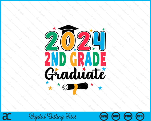 Class 2024 2nd Grade Graduate Preschool Graduation SVG PNG Digital Cutting Files