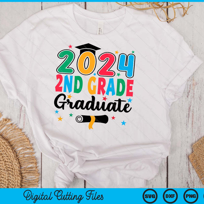 Class 2024 2nd Grade Graduate Preschool Graduation SVG PNG Digital Cutting Files