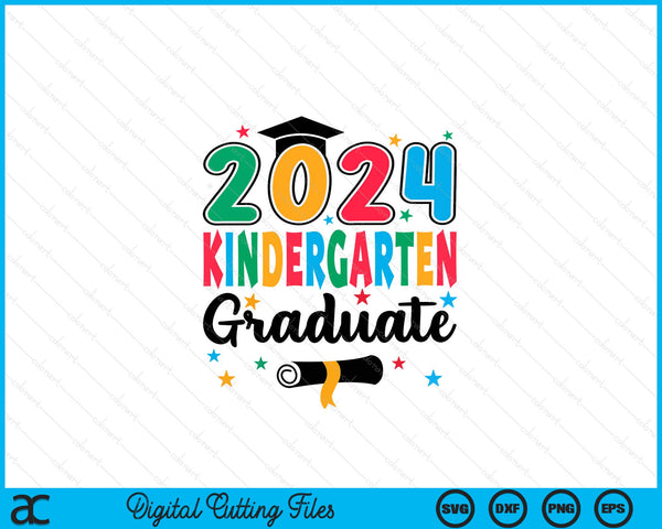Class 2024 Kindergarten Graduate Preschool Graduation SVG PNG Digital Cutting Files