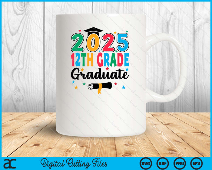 Class 2025 12th Grade Graduate Preschool Graduation SVG PNG Digital Cutting Files