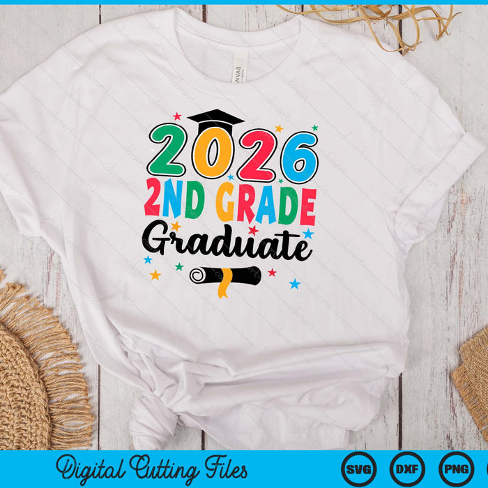 Class 2026 2nd Grade Graduate Preschool Graduation SVG PNG Digital Cutting Files