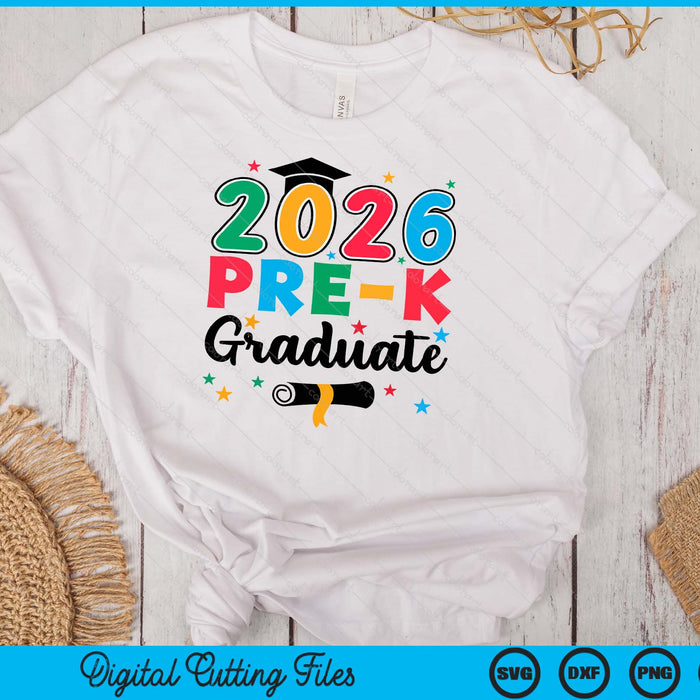 Class 2026 Pre-K Graduate Preschool Graduation SVG PNG Digital Cutting Files