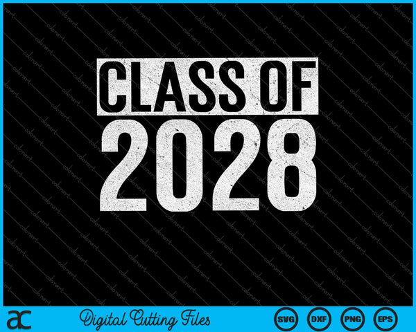 Class Of 2028 T-Shirt Senior 2028 Graduation SVG PNG Cutting Printable Files