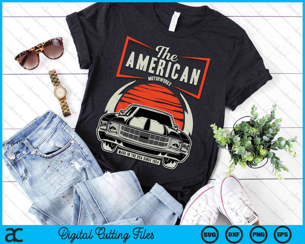 Classic American Muscle Car SVG PNG Digital Cutting Files