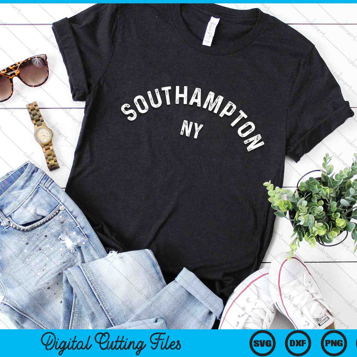 Classic Vintage Southampton New York Retro SVG PNG Digital Cutting Files