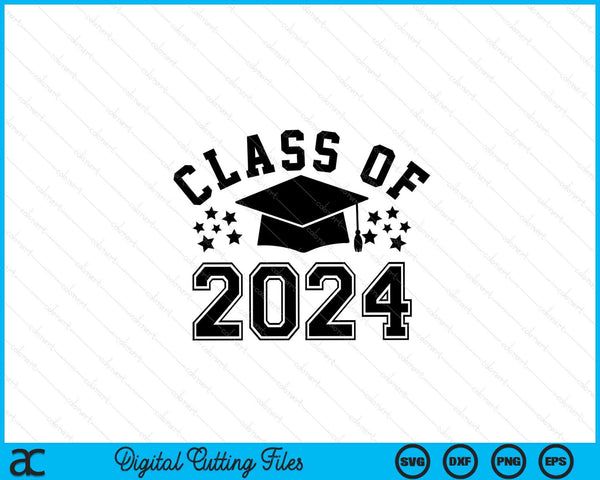 Clase de 2024, Graduación SVG PNG Archivos de corte digital