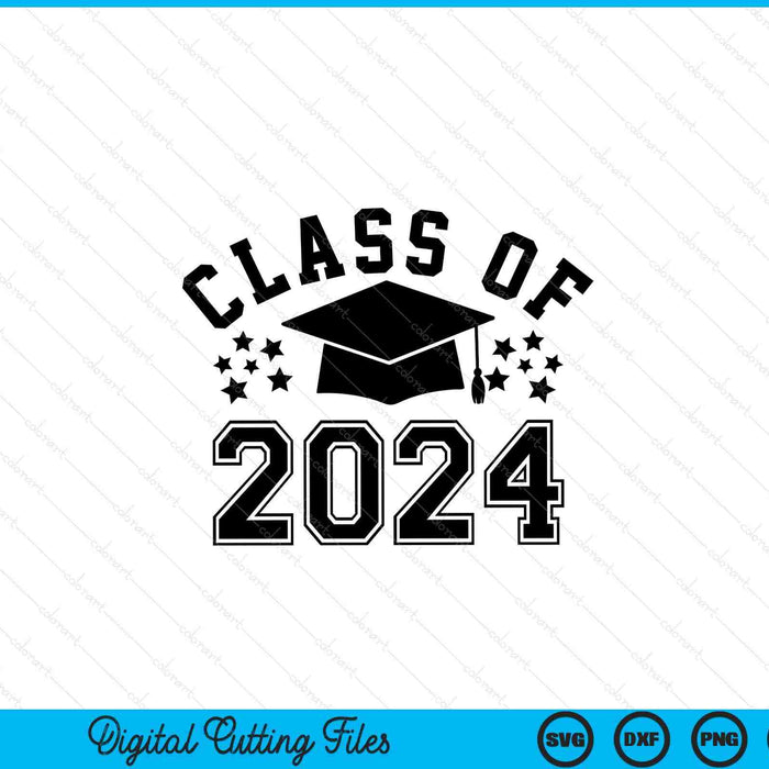 Clase de 2024, Graduación SVG PNG Archivos de corte digital