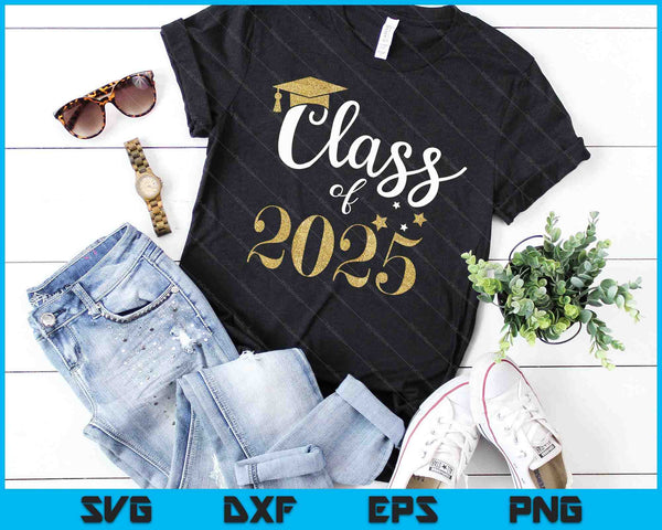Clase de 2025 SVG PNG cortando archivos imprimibles