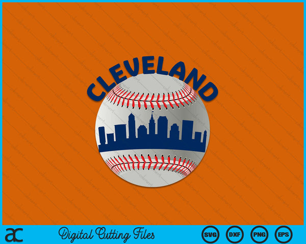 Cleveland Baseball Team Fans of Space City SVG PNG Digital Cutting Files