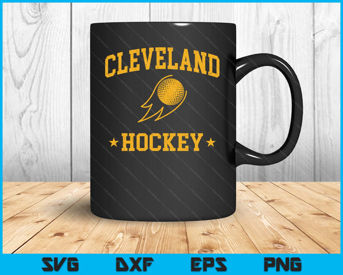 Cleveland Hockey Vintage Gameday Retro Hockey Lover SVG PNG Digital Printable Files