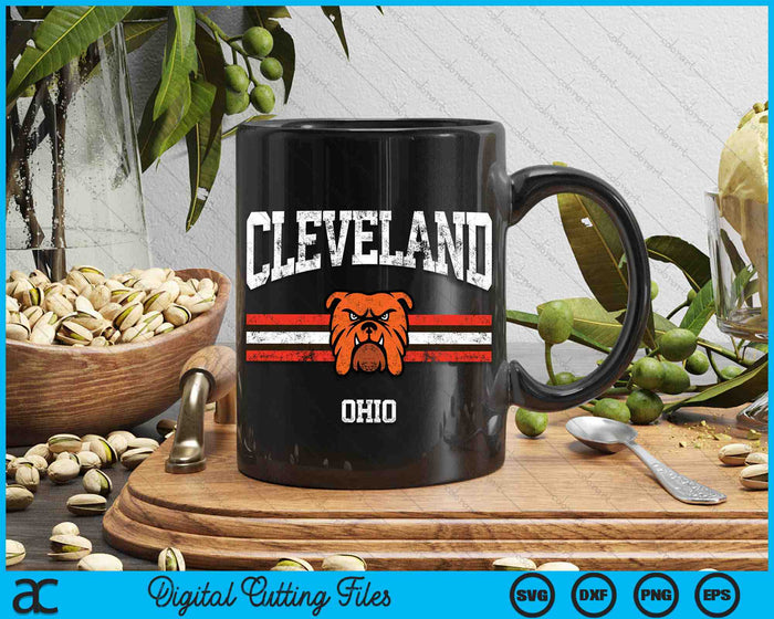 Cleveland Ohio Retro Vintage klassieke SVG PNG digitale afdrukbare bestanden