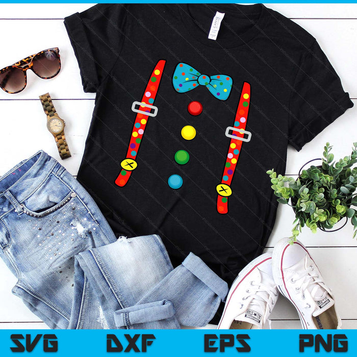 Clown Costume Halloween Funny Circus Clown DIY Costume SVG PNG Digital Printable Files