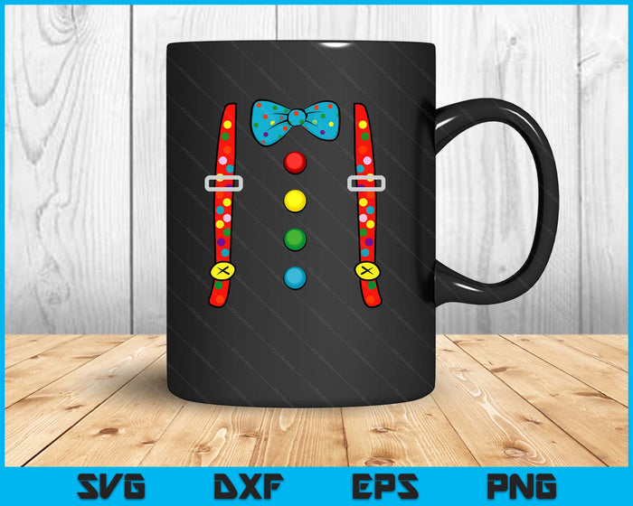 Clown Costume Halloween Funny Circus Clown DIY Costume SVG PNG Digital Printable Files