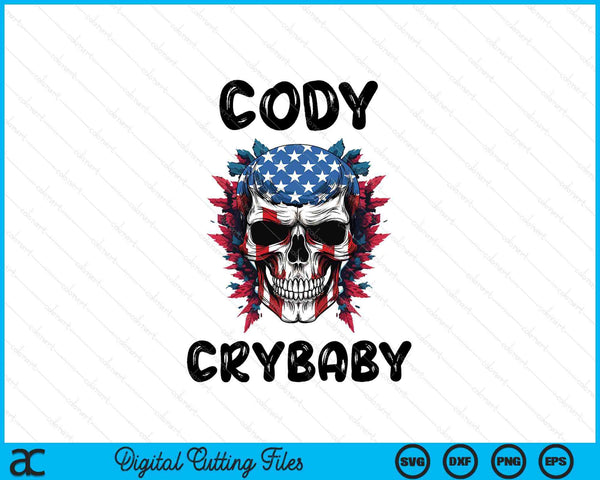 Cody crybaby pro wrestling SVG cut file