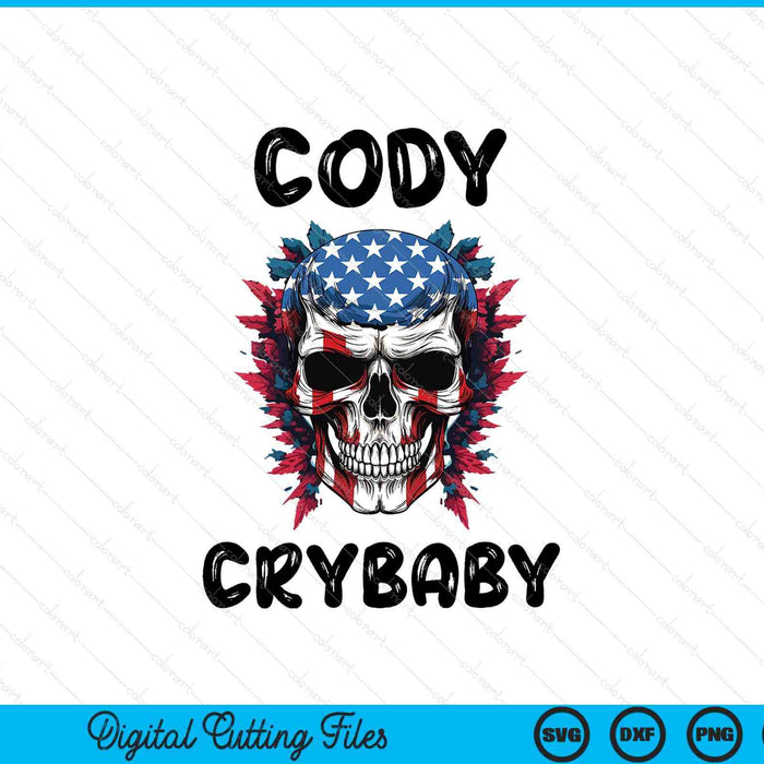 Cody crybaby pro wrestling SVG cut file