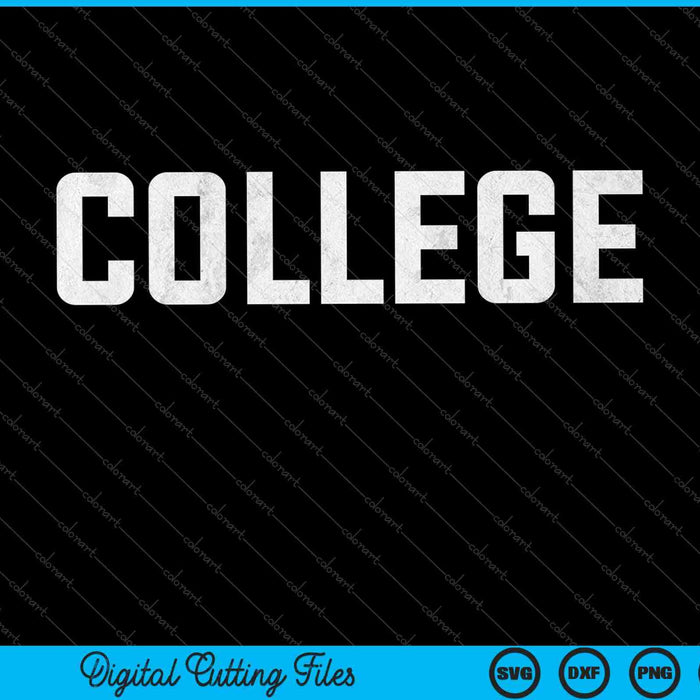 College' 80s Party House Movie Classic College SVG PNG Cutting Printable Files
