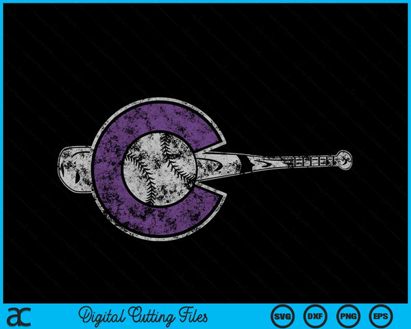 Colorado baseball Colorado state flag SVG cut file