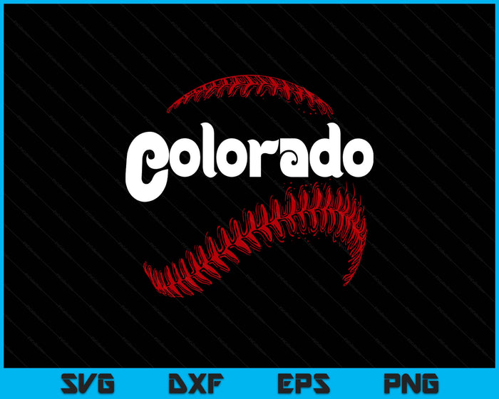 Colorado Baseball Lovers Vintage Baseball Lovers Fans SVG PNG Digital Printable Files