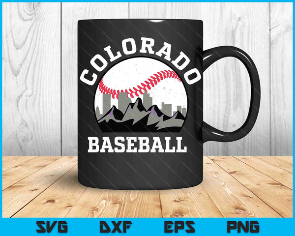Colorado Baseball Rocky Mountain Team SVG PNG Digital Cutting Files