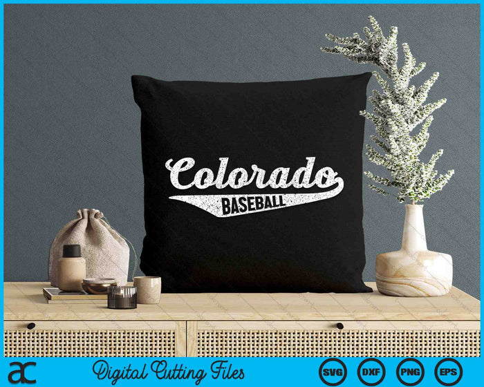 Colorado Script Logo Colorado Baseball Script Vintage SVG PNG Digital Cutting Files ...