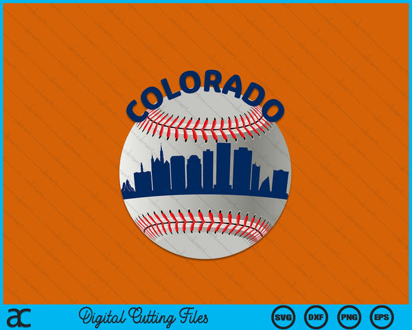 Colorado Baseball Team Fans of Space City SVG PNG Cutting Printable Files