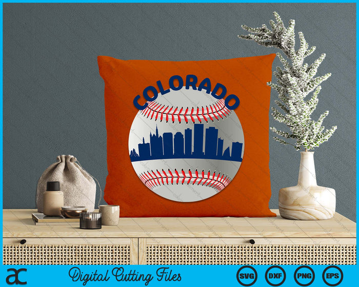 Colorado Baseball Team Fans of Space City SVG PNG Digital Cutting Files