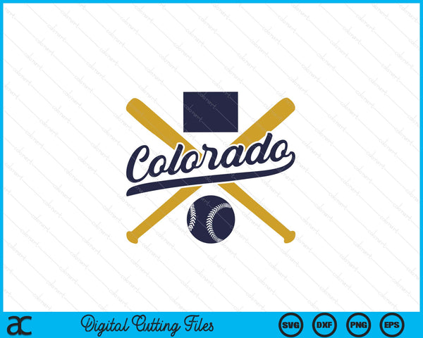 Colorado Baseball Vintage Wisconsin Pride Love City SVG PNG Digital Cutting Files