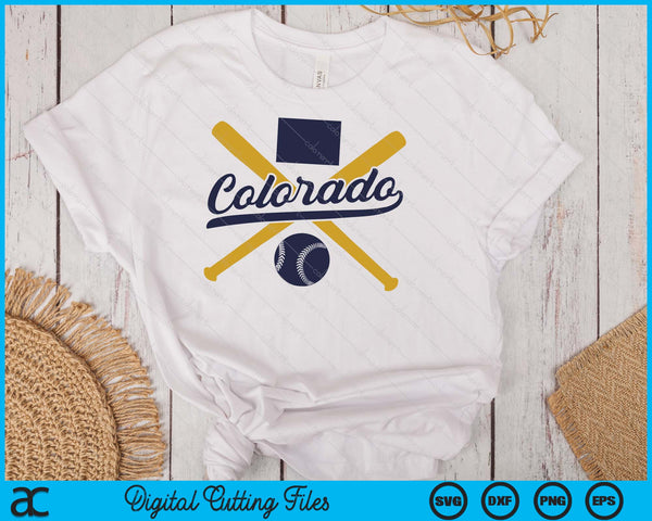 Colorado Baseball Vintage Wisconsin Pride Love City SVG PNG Digital Cutting Files