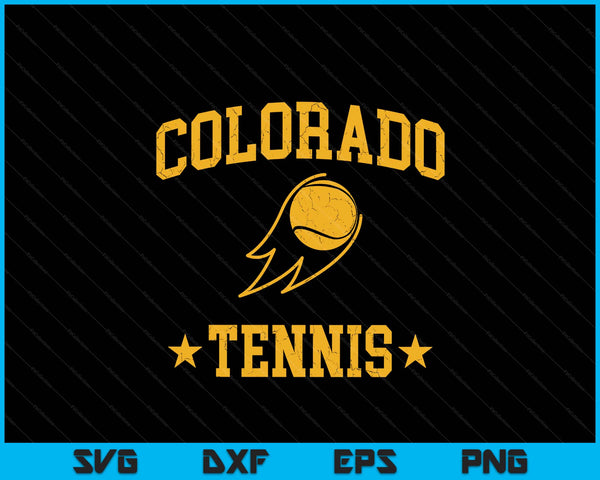 Colorado rapids tennis vintage gameday retro tennis lover SVG cut file