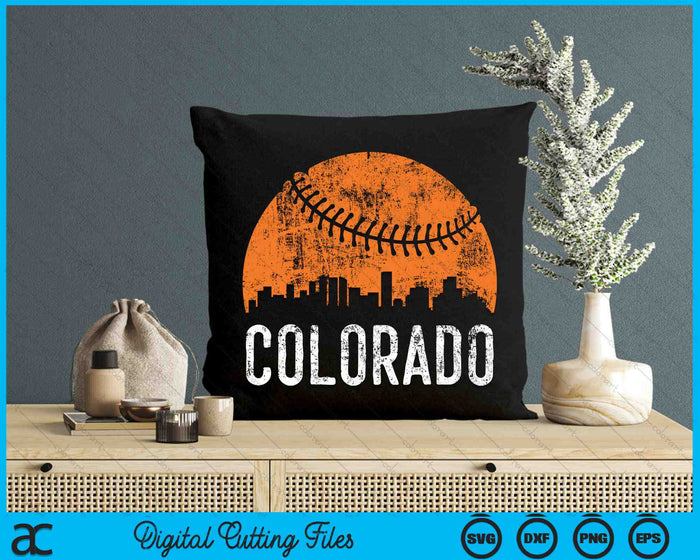 Colorado Skyline Colorado Baseball SVG PNG Printable Cutting Files