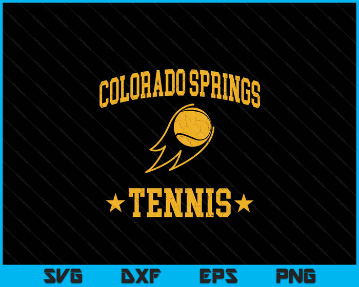 Colorado Springs Rapids Tennis Vintage Gameday Retro Tennis Lover SVG PNG Digital Printable Files