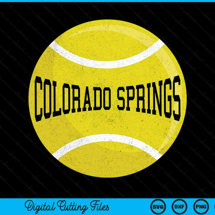 Colorado springs tennis fan SVG PNG cut file for Cricut
