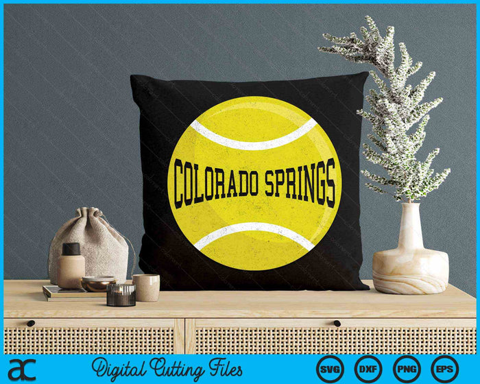 Colorado Springs Tennis Fan SVG PNG Digital Cutting Files