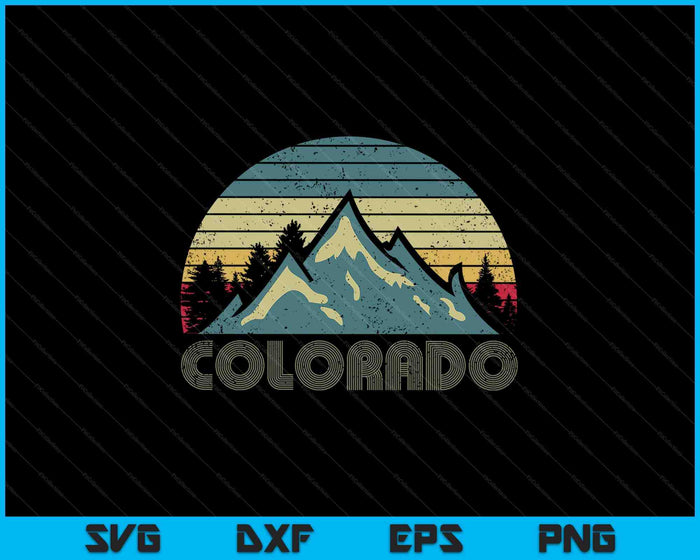 Colorado Tee SVG PNG Cortar archivos imprimibles