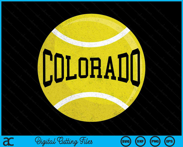 Colorado Tennis Fan SVG PNG Digital Printable Files