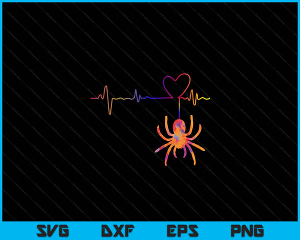 Kleurrijke Tarantula Arthropod Arachnid Spider Lover SVG PNG digitale snijbestanden