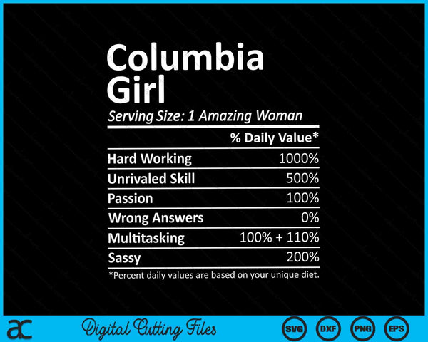 Columbia girl sc South Carolina city home roots SVG cut file