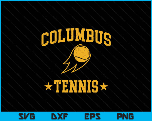 Columbus rapids tennis vintage gameday retro tennis lover SVG cut file