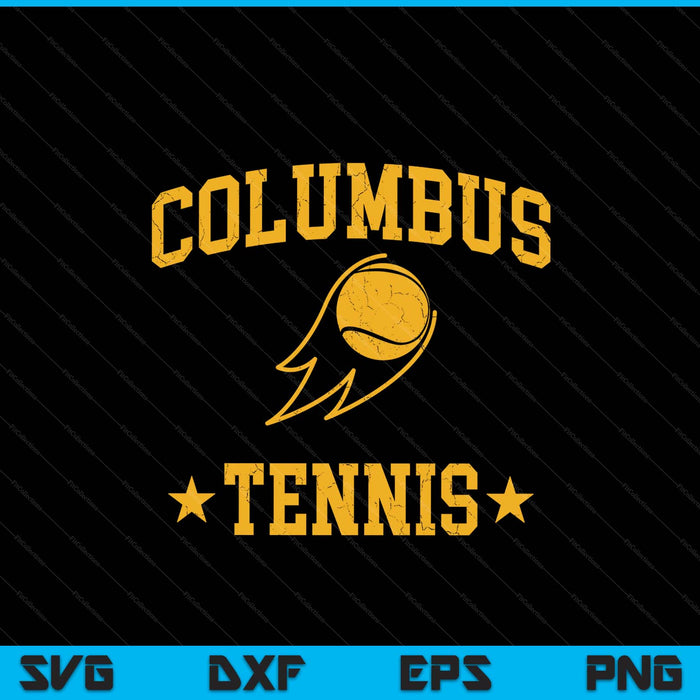 Columbus rapids tennis vintage gameday retro tennis lover SVG cut file