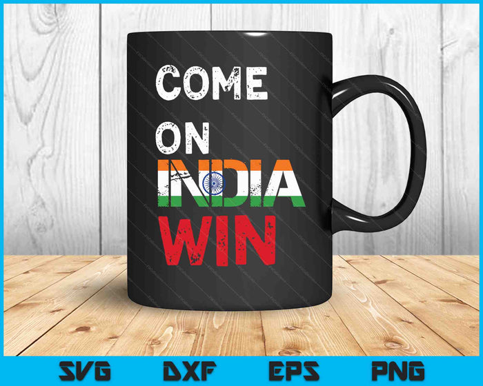 Come On India win ICC ODI World Cup 2023 SVG PNG Digital Cutting Files