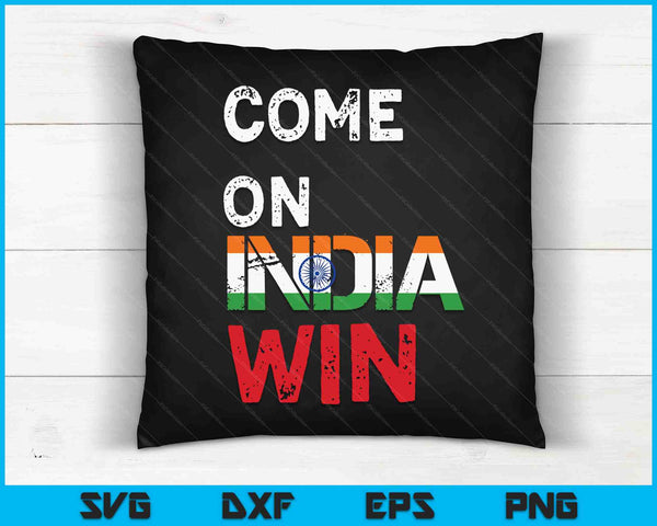 Kom op India winnen ICC ODI World Cup 2023 SVG PNG digitale snijbestanden