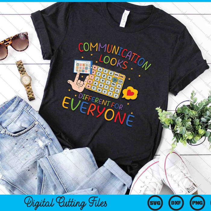 Communication Looks Different For Everyone Autism Awareness SVG PNG Digital Cutting Files