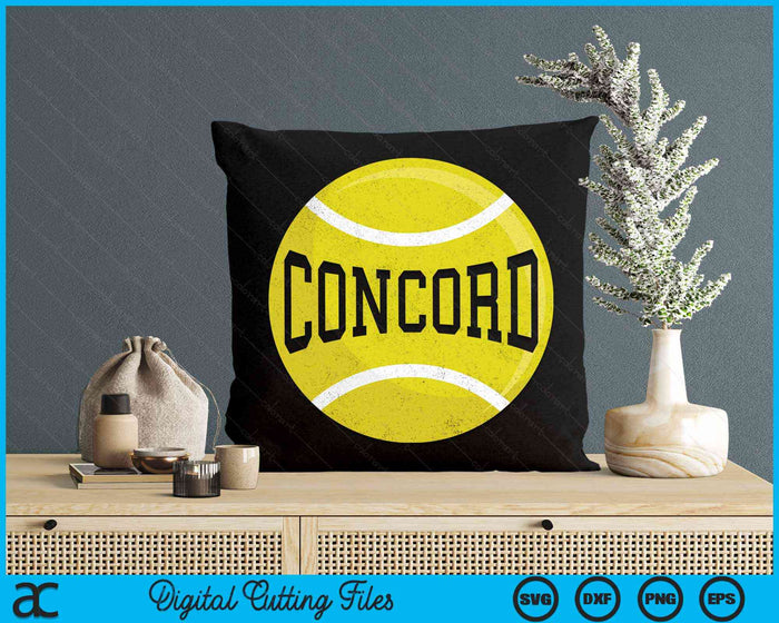 Concord Tennis Fan SVG PNG Digital Cutting Files