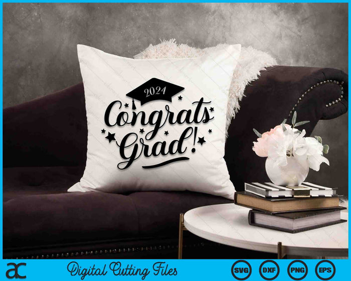 Congrats Grad Class of 2024 SVG PNG Cutting Printable Files