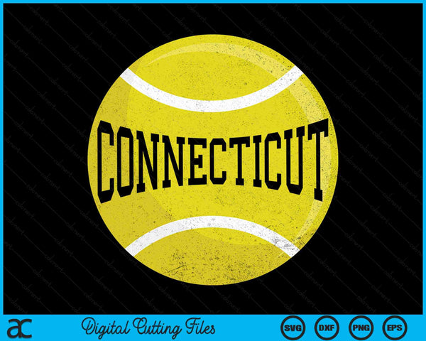 Connecticut Tennis Fan SVG PNG Digital Cutting Files