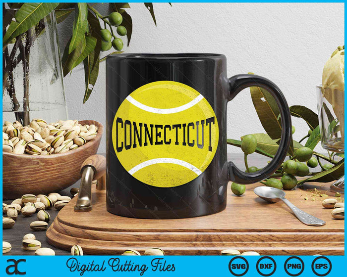 Connecticut Tennis Fan SVG PNG Digital Cutting Files