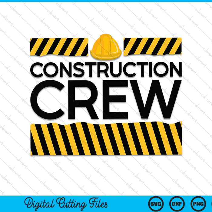 Equipo de construcción que coincide con niños y papá SVG PNG cortando archivos imprimibles