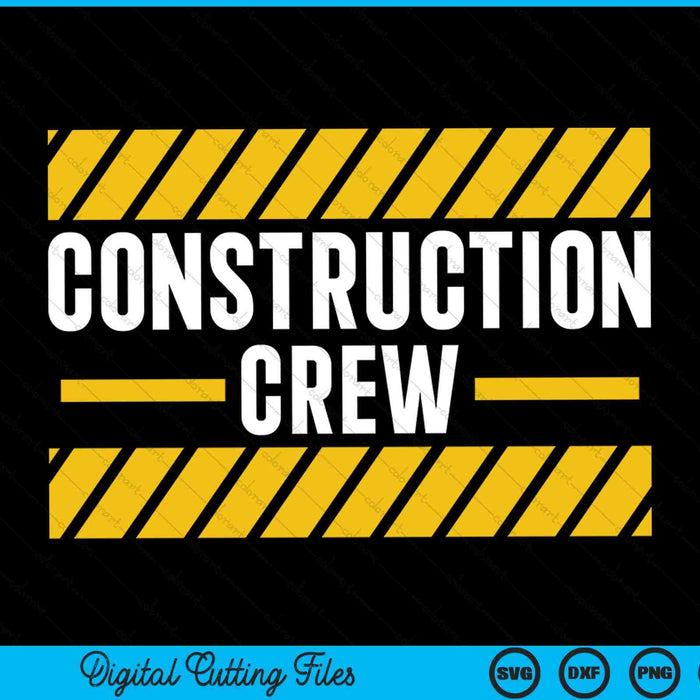 Equipo de construcción y trabajador de la carretera SVG PNG cortando archivos imprimibles