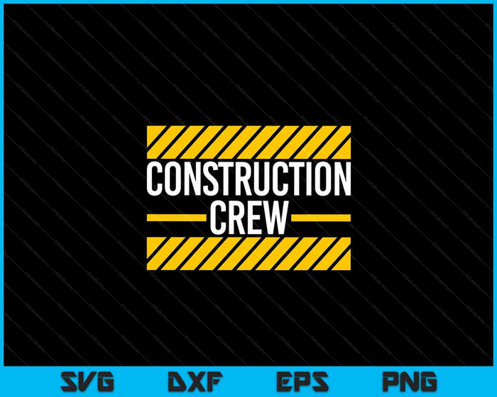 Construction Crew & Highway Worker SVG PNG Digital Cutting Files